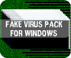 Fake virus pack for Windows